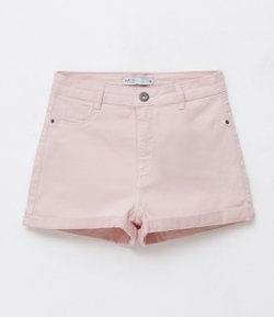 short de sarja cintura alta