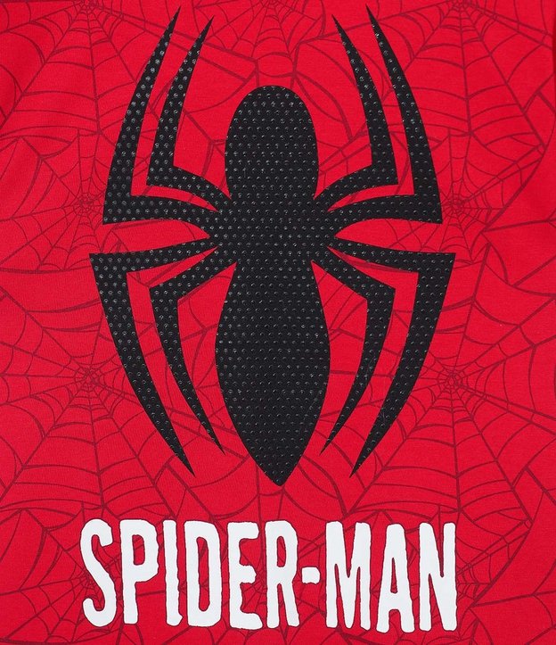 Camiseta Infantil com Estampa Spider-Man - Tam 2 a 14 anos Vermelho Vivo 3