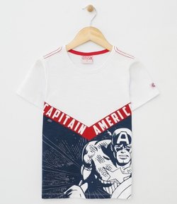Camiseta Infantil Capitão América Avengers - Tam 4 a 14