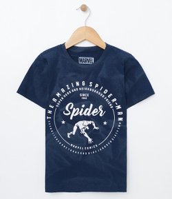 Camiseta Infantil com Estampa Homem Aranha - Tam 2 a 14