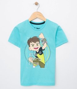 Camiseta Infantil com Estampa Ben 10 - Tam 4 a 10