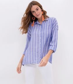 Camisa Jacquard Listrada
