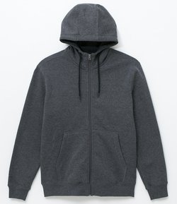 Blusão Esportivo Básico em Moletom com Capuz e Zíper