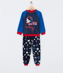 Pijama Infantil Fleece Estampado - Tam 1 a 4