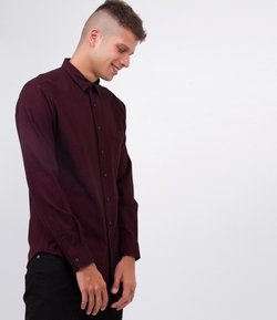 Camisa com Bolso em Flanela 