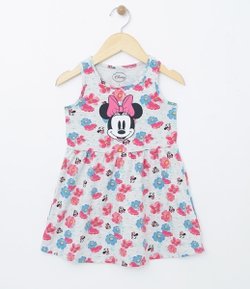 Vestido Infantil Estampado Minnie Mouse - Tam 1 a 4