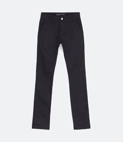 Calça Skinny em Sarja com Bolsos