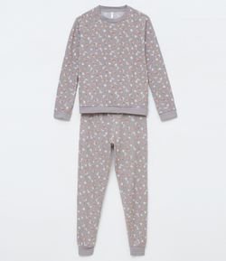 Pijama Manga Longa Soft Floral - Renner