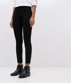 Calça Legging em Fake Suede