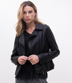 Jaqueta em Material Sintético