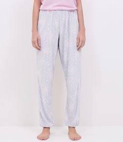 Calça de Pijama em Plush Estampada 
