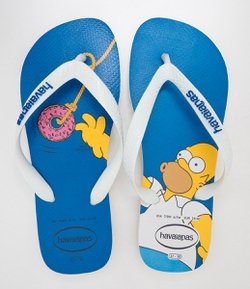 Chinelo Masculino Estampado Havaianas Homer Simpson