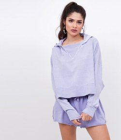 Blusão em Moletom com Capuz
