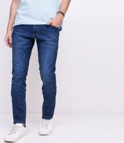 Calça Skinny em Jeans 