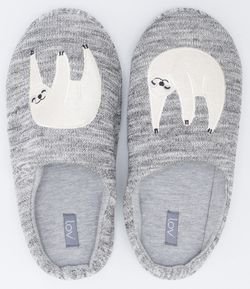 Pantufa com Bordado 