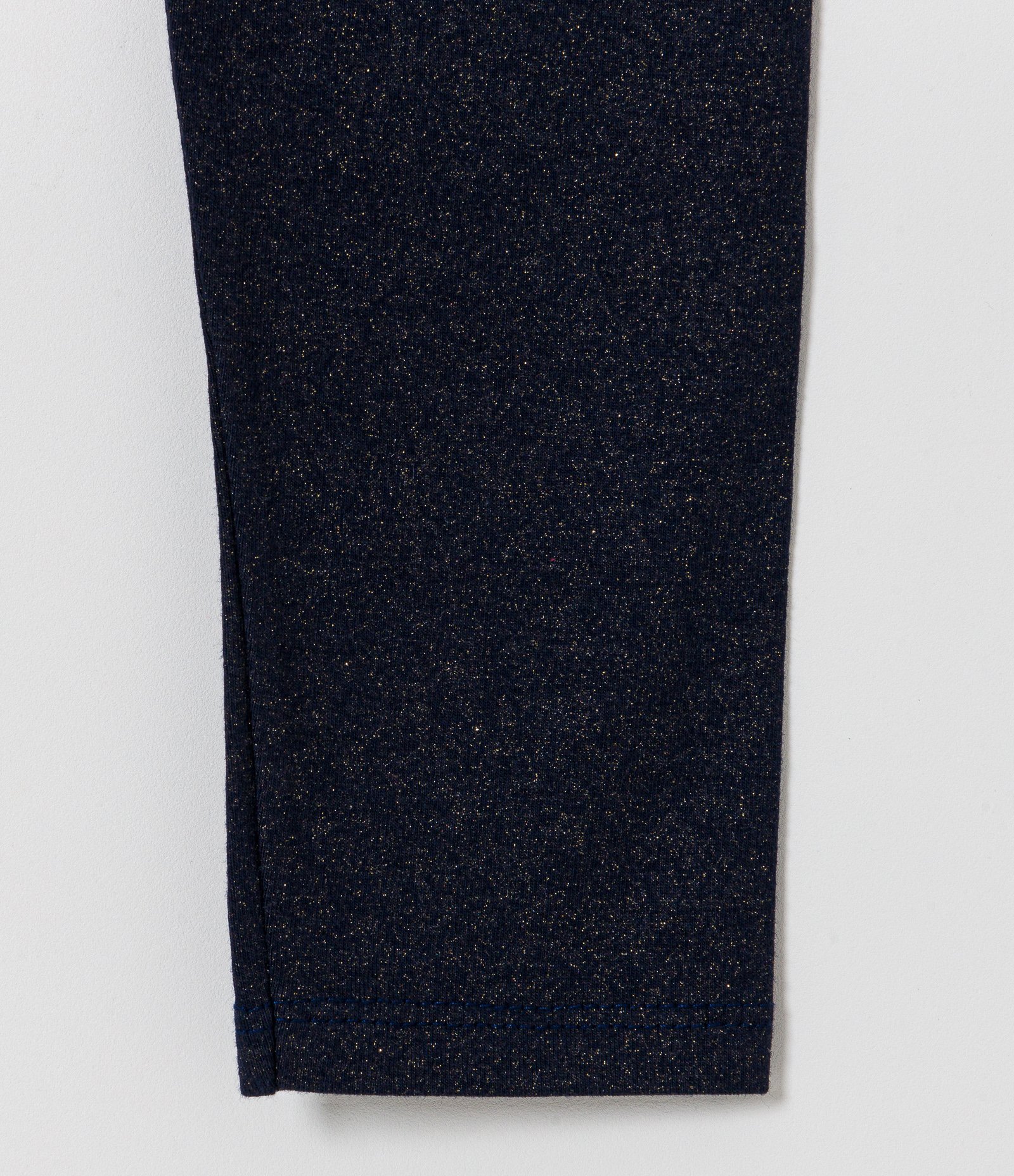 Calça Legging Infantil com Glitter - Tam 1 a 5 anos Azul Escuro 3