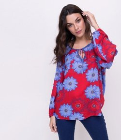 Bata Floral em Viscose