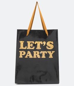 Embalagem de Presente Lettering "Let's party"