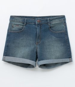short jeans com barra