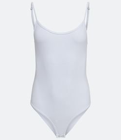 Body Básico em Viscose com Alças Finas Reguláveis Comfy