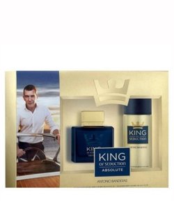 Kit King of Seduction Absolute Masculino Perfume Eau de Toilette 100ml +  Desodorante 150ml - Antonio Banderas