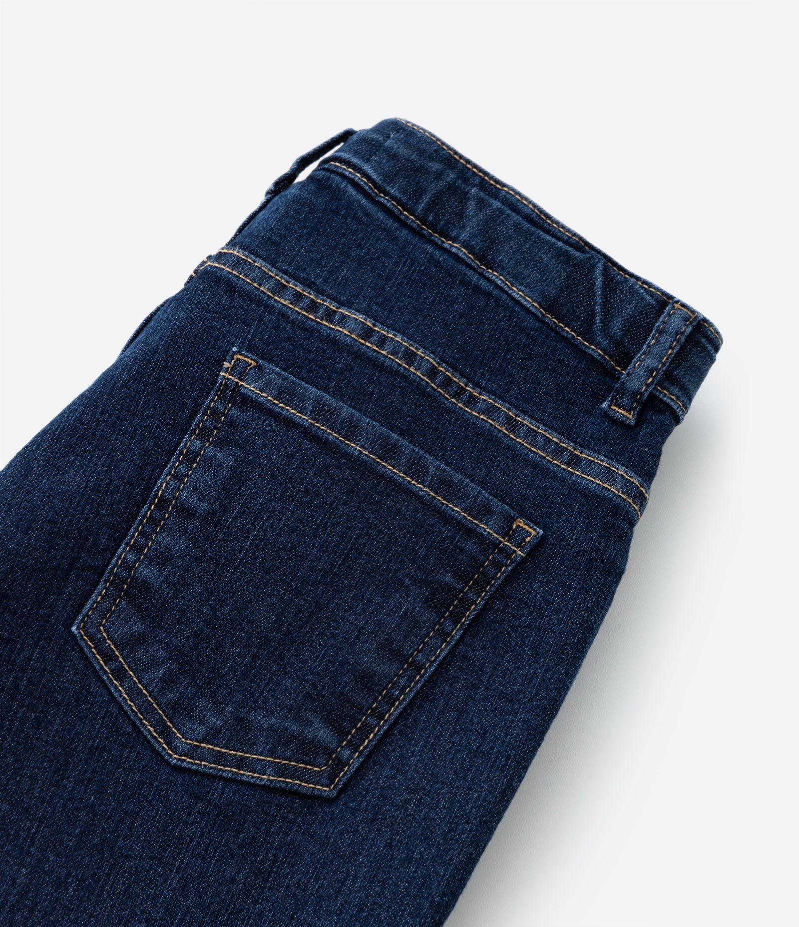Calça Slim Infantil em Jeans - Tam 5 a 14 anos Azul Escuro 5