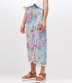 Saia Pareô Estampada