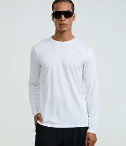 Camiseta Básica Esportiva com Manga Longa