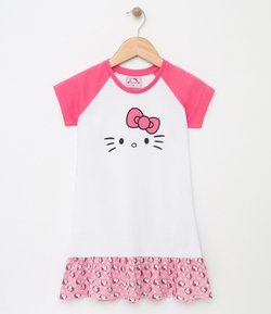 Pijama Infantil com Estampa Hello Kitty - Tam 1 a 4