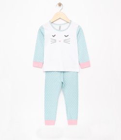 Pijama Infantil Estampada - Tam 1 a 4