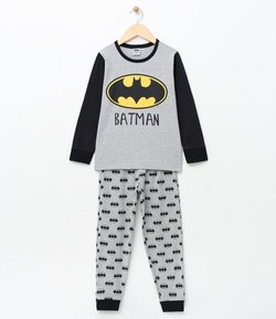 Pijama Infantil Algodão Batman - Tam 6 a 14