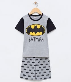 Píjama Infantil Algodão Batman - Tam 6 a 14