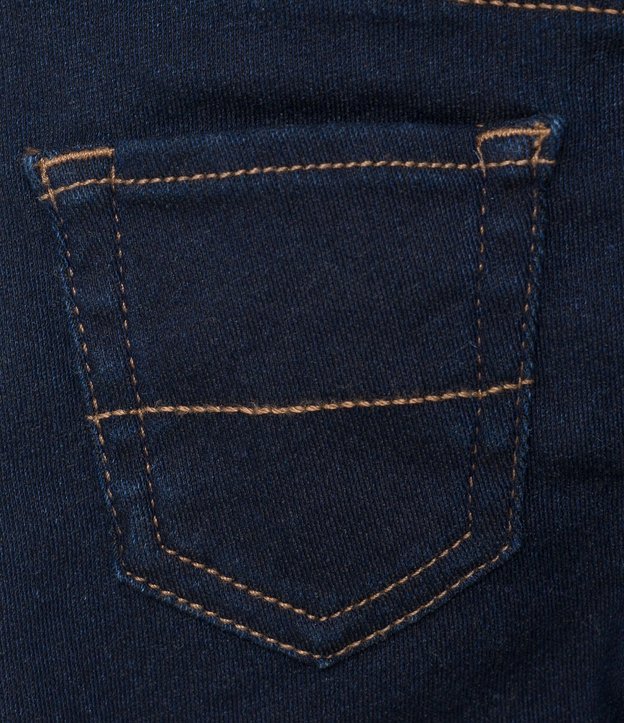 Calça Infantil em Jeans com Lavagem - Tam 1 a 5 anos Azul Escuro 4