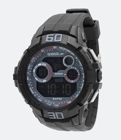 Kit Relógio Masculino Speedo 81157G0EVNP2K Digital 5ATM + Caixa de Som