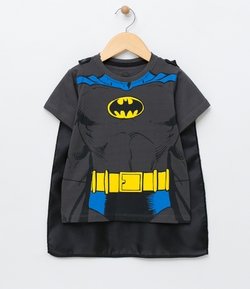 Camiseta Infantil Fantasia Batman - Tam 1 a 4