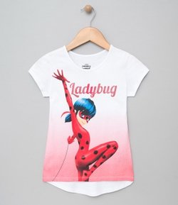 Blusa Infantil com Estampa Ladybug - Tam 4 a 14