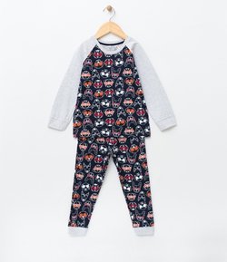 Pijama Infantil Estampado - Tam 1 a 4