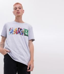 Camiseta com Estampa Marvel