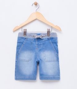 Bermuda Infantil em Jeans - Tam 1 a 4