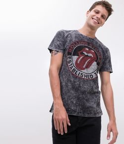 Camiseta com Estampa Rolling Stones