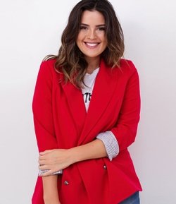 Blazer em Alfaiataria Curve & Plus Size