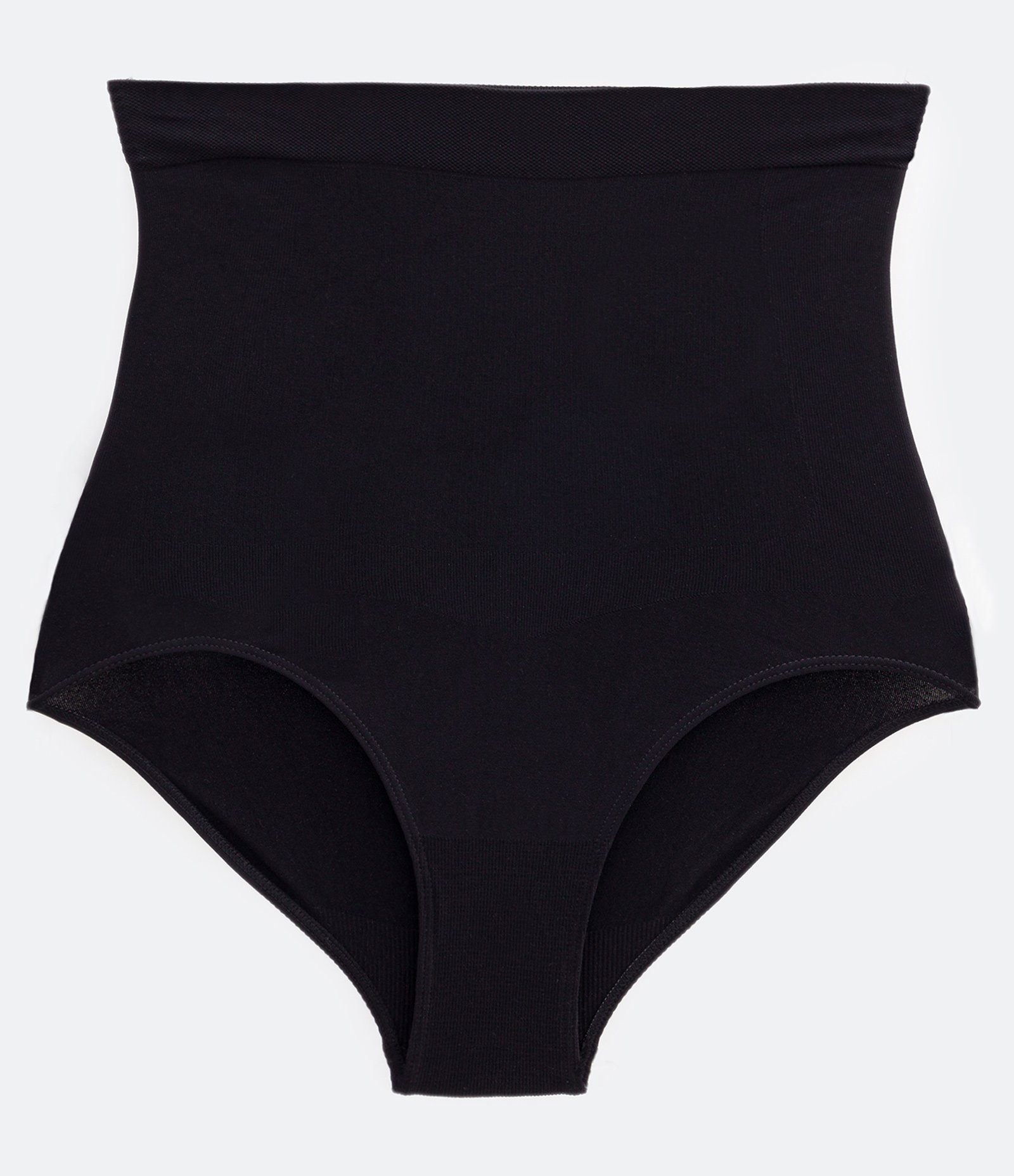 Calcinha Redutora Básica em Poliamida com Cintura Super Alta Plié Preto 6