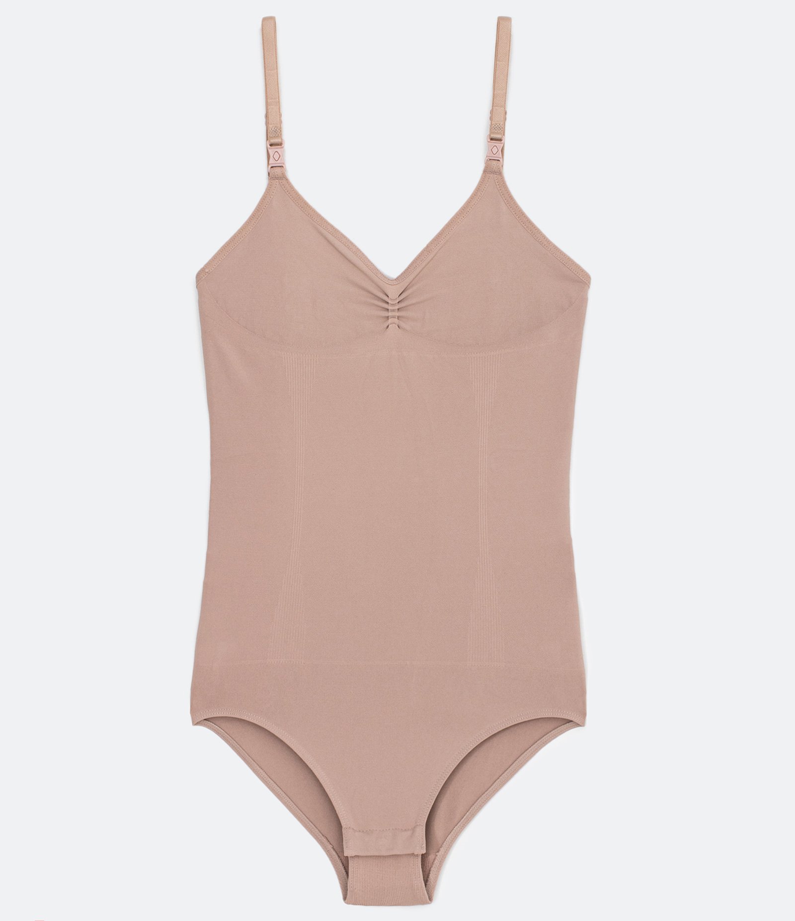 Body Modelador em Microfibra sem Bojo Plié Bege 4