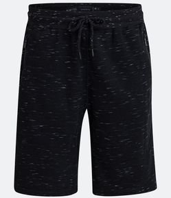 Bermuda em Moletom com Bolso com Zíper Fusionado