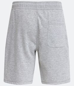 Bermuda em Moletom com Bolso com Zíper Fusionado