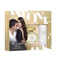 Kit Perfume Antonio Banderas Her Golden Secret Eau de Toilette + Desodorante