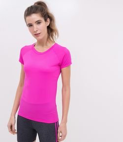 Camiseta Esportiva Básica Rosa 