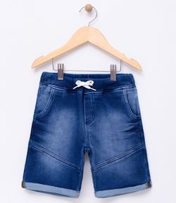 Bermuda Infantil em Jeans - Tam 5 a 14