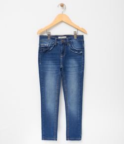 Calça Infantil em Jeans Skinny - Tam 5 a 14