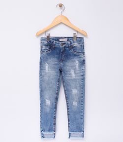 Calça Infantil em Jeans - Tam 5 a 14